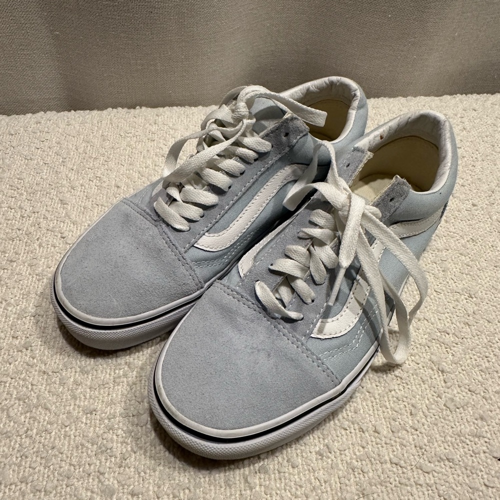 Vans Old Skool Sneakers - Light Blue & White